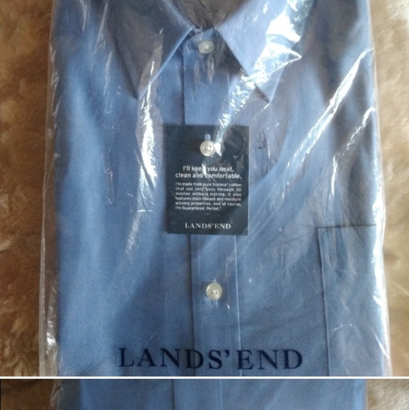NWT 2 Lot Lands End Button Up Shirts - Picture 5 of 5
